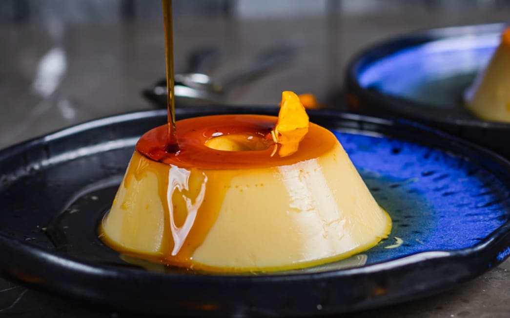 Brazilian flan, signature dessert at Must Restaurant Belém, Tivoli Maiorana Belém Pará.
