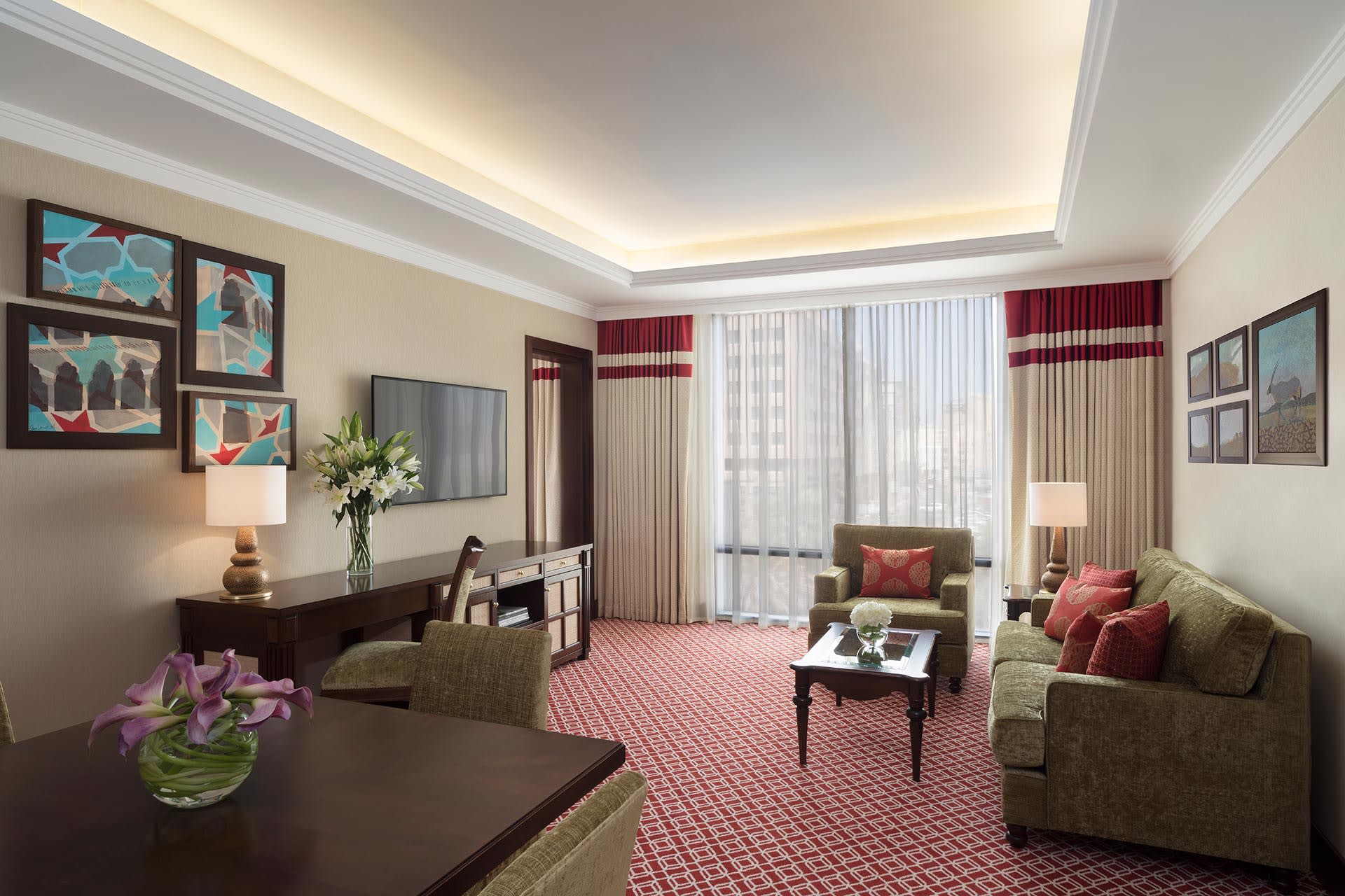 Al Najada Doha Hotel by Tivoli - Executive Suite Living Room